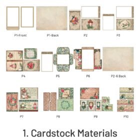 1.  Cardstock Materials (10 pcs/pack)