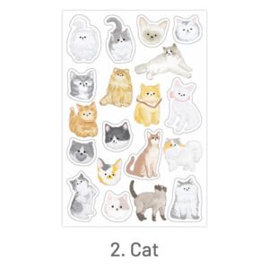 2.cat furry little cute series stickers