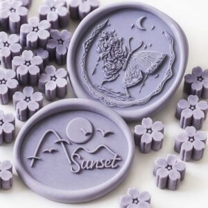 24-Color Sakura Wax Seal Beads - Muted Palette for Elegant Seals
