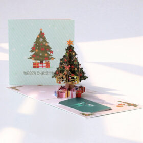 3D Christmas Tree Pop-Up Greeting Card
