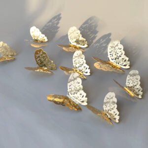 3D Hollow Butterfly Decoration Sticker