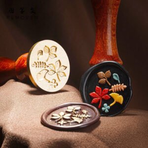 3d relief autumn wax seal stamp 6 designs b2