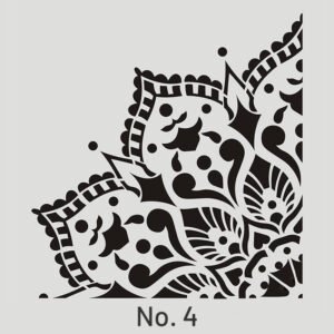 4 flower hollow stencil sku 4