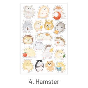 4.hamster furry little cute series stickers