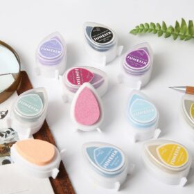 40 Colors Water Drop Shape Eco-Friendly Water-based Ink Pad