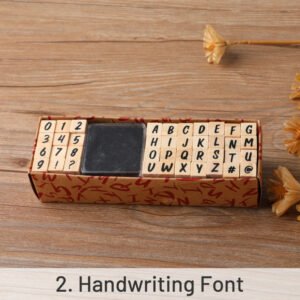 40 piece numbers alphabet symbols rubber stamps with ink pad set sku 2
