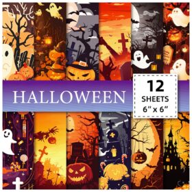 12 Sheets Halloween Pumpkin Ghost Paper Pad