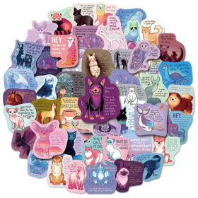 Cute Animal Healing Words Vinyl Sticker