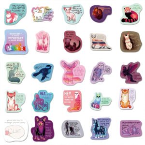 50 healing text stickers 3