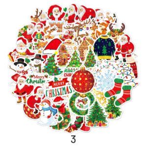 5christmas holographic hot stamping vinyl stickers41 sku 3