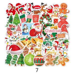 5christmas holographic hot stamping vinyl stickers41 sku 7