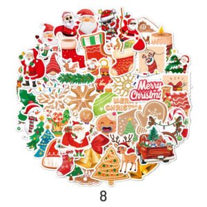 5christmas holographic hot stamping vinyl stickers41 sku 8