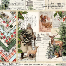 6-inch Vintage Christmas Background Paper