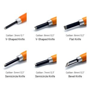 6 wooden carving knife set