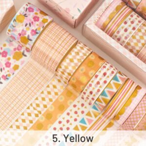 8 rolls foil washi tape set butterfly van gogh floral print geometric sku 5