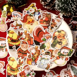 Christmas Party Night Cute Bronzing Sticker
