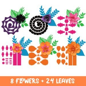 8 Sheets Halloween Flower Cardstock Paper 8 7a00fd81 855a 4338 bb15 d003a6427faf