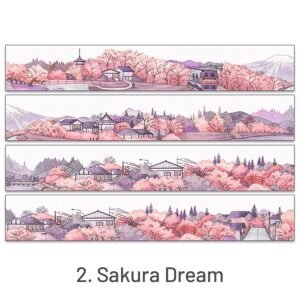 Cartoon Landscaping Journal Washi Tape2. Sakura Dream 2000