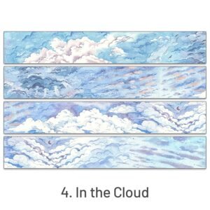 Cartoon Landscaping Journal Washi Tape4. ln the Cloud 2000