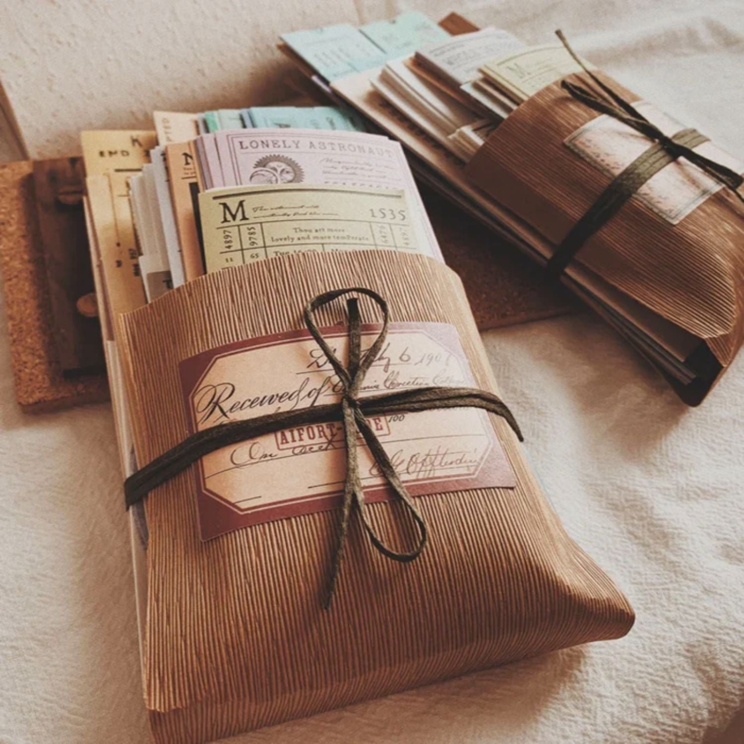 Celestial Whimsy Ephemera Kit for Collages Crafts Lunar Tickets Earth Notepads Map Stickers 205 Pcs 3 2000