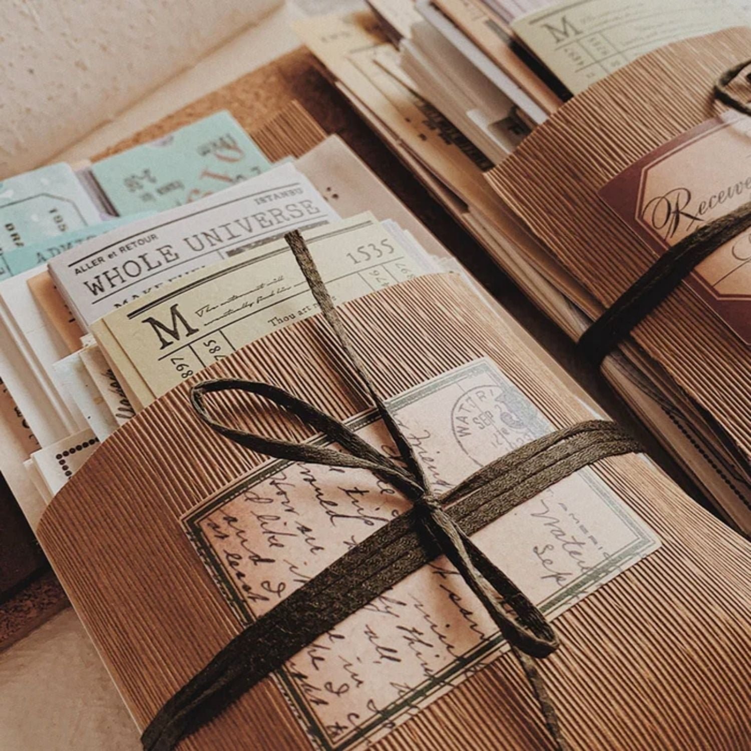 Celestial Whimsy Ephemera Kit for Collages Crafts Lunar Tickets Earth Notepads Map Stickers 205 Pcs 4 2000