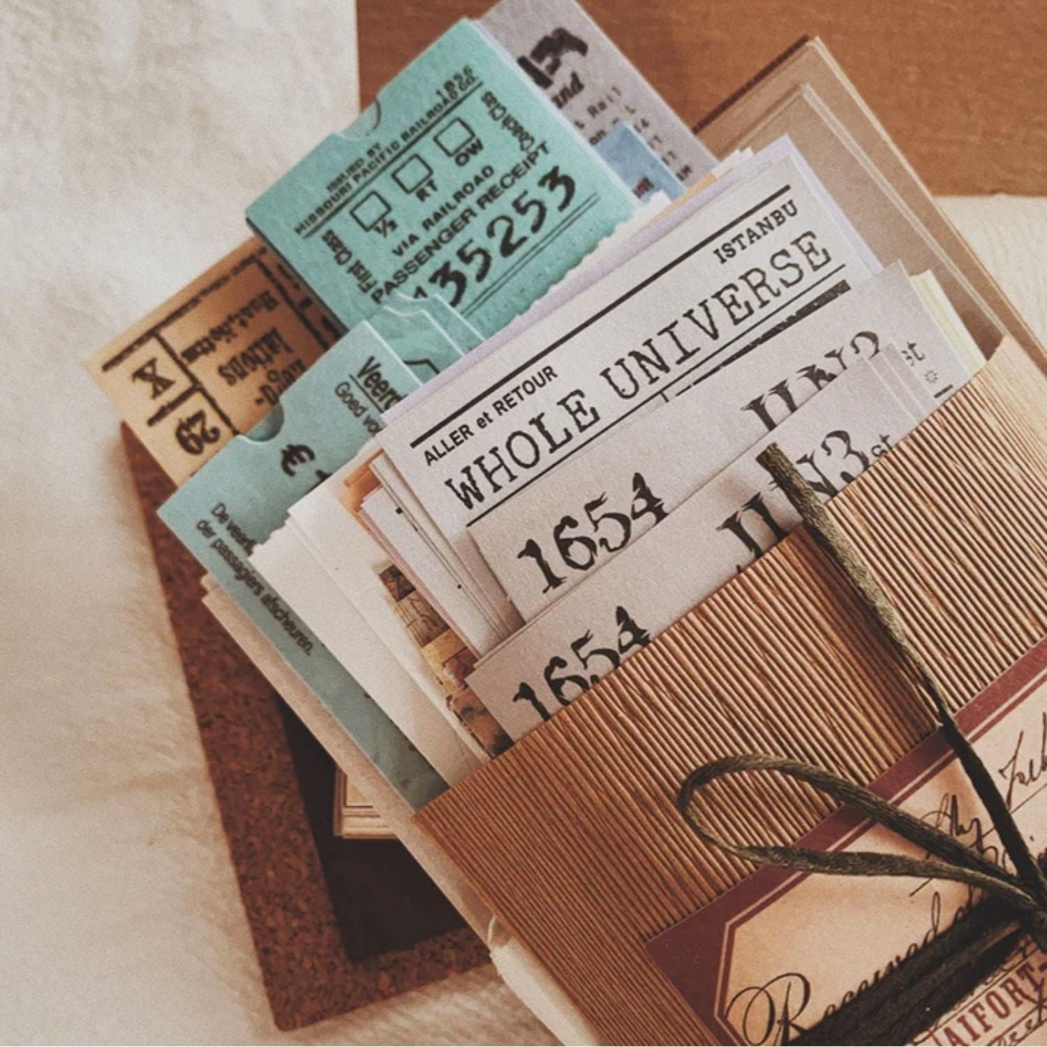 Celestial Whimsy Ephemera Kit for Collages Crafts Lunar Tickets Earth Notepads Map Stickers 205 Pcs 6 2000