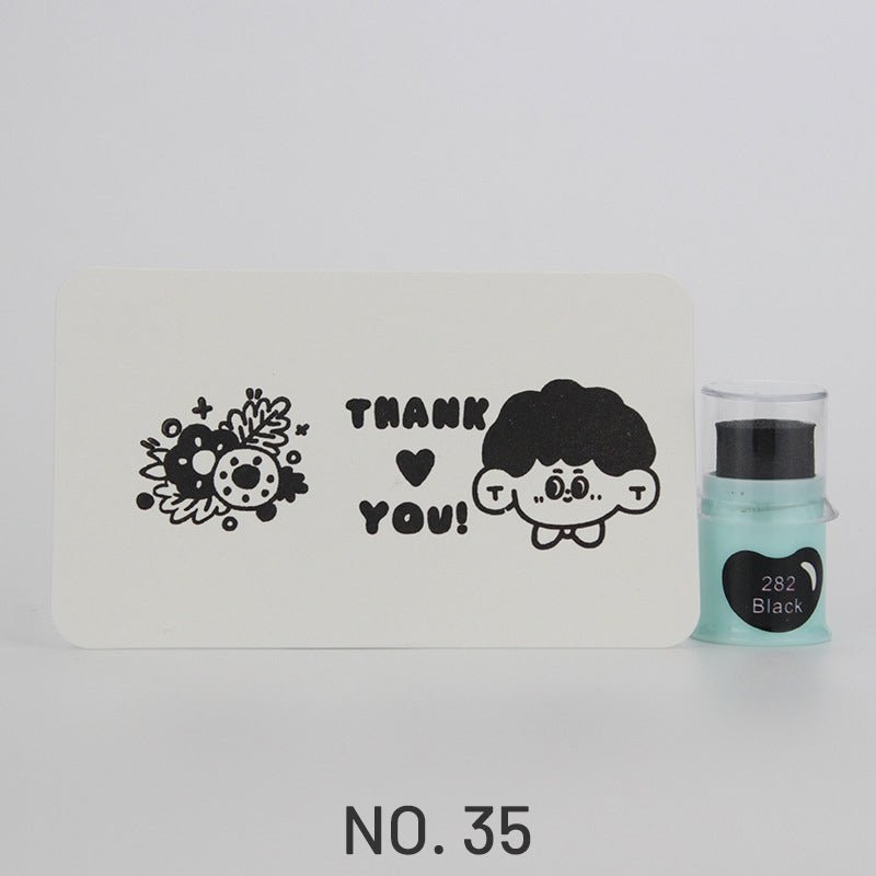 Cute_Finger_Cot_Stamping_Ink_Pad__35_Colors_35_2000 Cute Finger Cot Stamping Ink Pad 35 Colors 35 2000