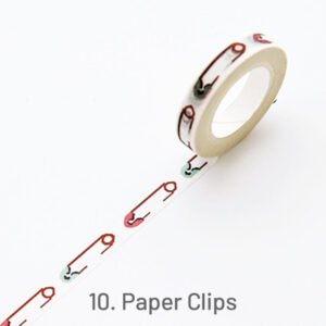 Cute Simple Patterns Skinny Washi Tape10 2000