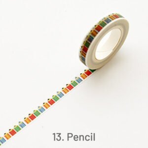 Cute Simple Patterns Skinny Washi Tape13 2000