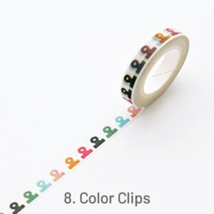 Cute Simple Patterns Skinny Washi Tape8 2000