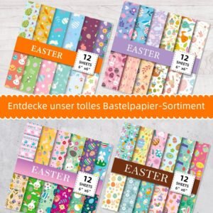 Easter Garden Digital Pattern Papers Set2 2000