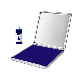 Extra Large Quick Dry Multi Color Ink Pad with Metal Case Blue 2000 - Sumflying Craft