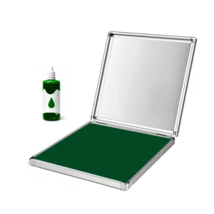 Extra Large Quick Dry Multi Color Ink Pad with Metal Case Green 2000 - Sumflying Craft