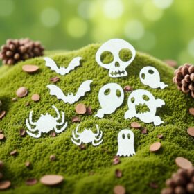 Sumflying Ghost Spider Bat Cutting Dies Scrapbooking Die-Cuts