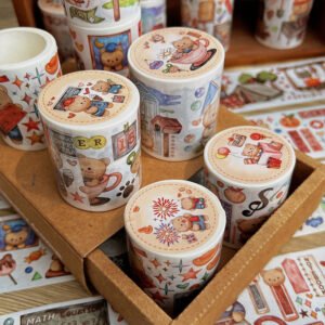 a bear series cartoon washi tape set a