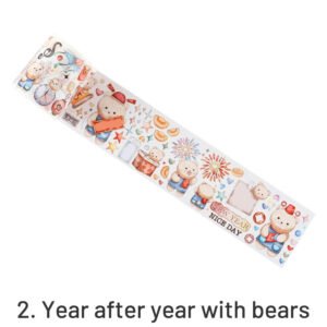 a bear series cartoon washi tape set sku 2