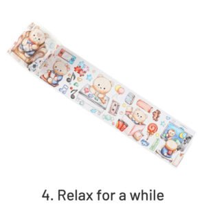 a bear series cartoon washi tape set sku 4