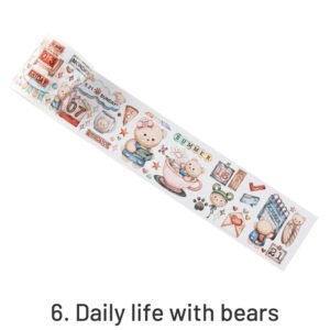 a bear series cartoon washi tape set sku 6