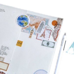 a person s travel diy boxed adhesive sticker a