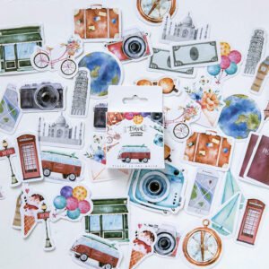 A Person's Travel DIY Boxed Adhesive Sticker