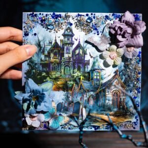 abandoned castle series gothic dark castle diy landscaping pet sticker 15