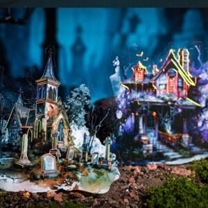 abandoned castle series gothic dark castle diy landscaping pet sticker 20