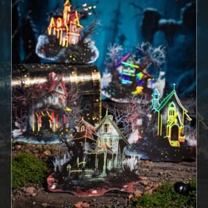Abandoned Castle Series Gothic Dark Castle DIY Landscaping Clear Transparent Sticker