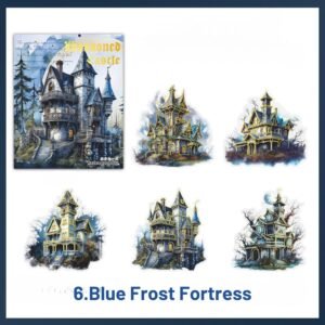 abandoned castle series gothic dark castle diy landscaping pet sticker 6