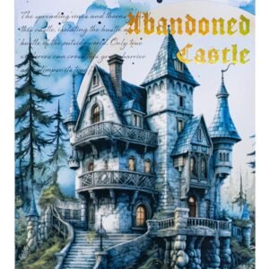 abandoned castle series gothic dark castle diy landscaping pet sticker 7