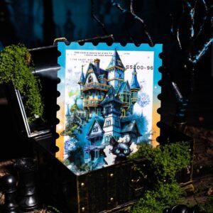 abandoned castle series gothic dark castle diy landscaping pet sticker 8