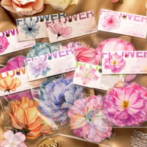 Accompanied by Flower Shadow Blossom Clear Transparent Sticker