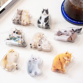 Adorable Cat Acrylic Clips