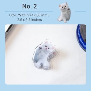 Adorable Cat Acrylic Clips adorable cat acrylic clips sku 2
