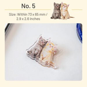 Adorable Cat Acrylic Clips adorable cat acrylic clips sku 5